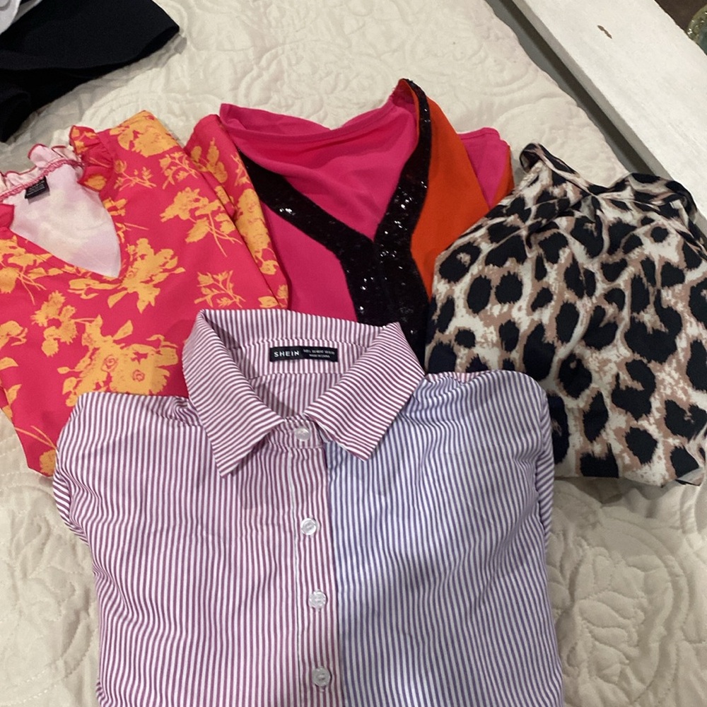 Large 3 tops 1 dress bundle